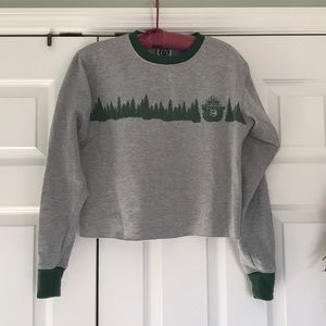 Smokey Bear Cropped Sweatshirt